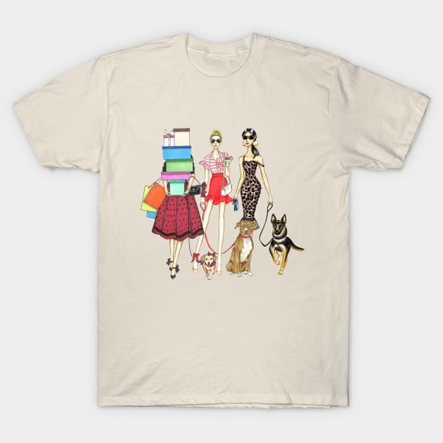Dog Lovers Gank T-Shirt by Ji Illustrator